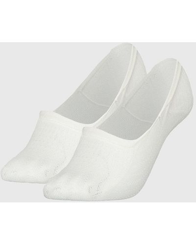 Tommy Hilfiger Lot de 2 paires de chaussettes invisibles - Blanc