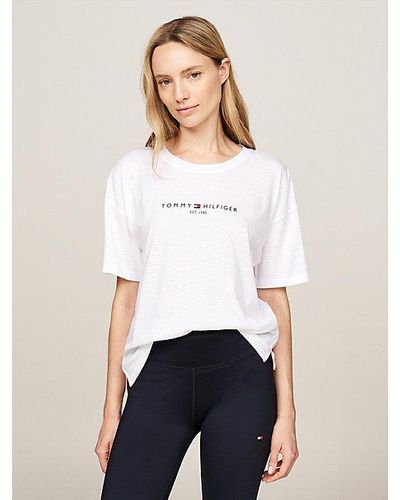 Tommy Hilfiger Sport TH Cool Relaxed Fit T-Shirt - Weiß