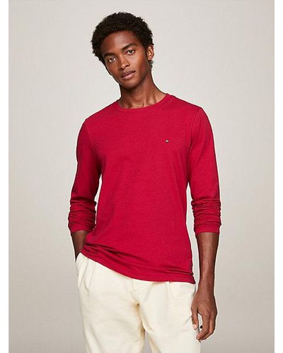 Tommy Hilfiger Extra Slim Fit Longsleeve - Rood
