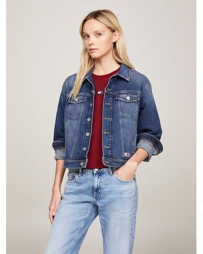 Tommy Hilfiger Veste mom Classics en denim - Bleu