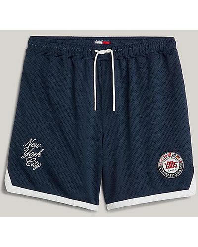 Tommy Hilfiger Tommy Jeans International Games Shorts mit Logo - Blau