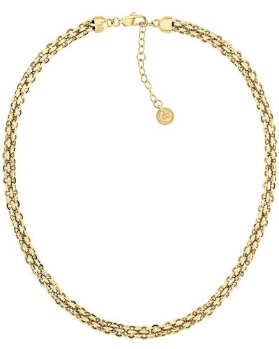 Tommy Hilfiger Gold-plated Intertwined Chain Necklace - Natural