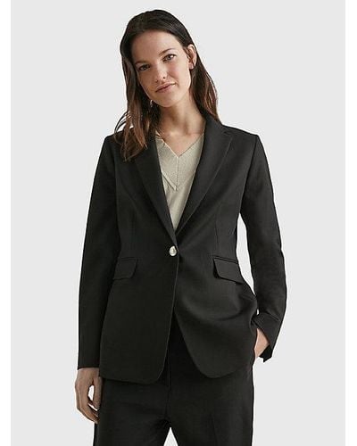 Tommy Hilfiger Tailored Single-breasted Classic Fit Blazer - Zwart