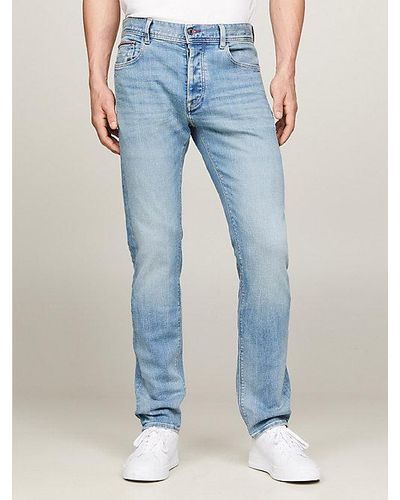 Tommy Hilfiger Denton Straight Faded Jeans - Blauw