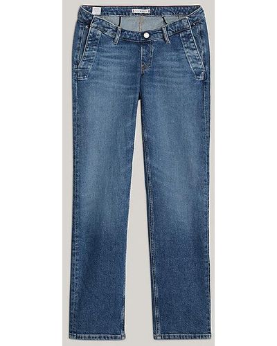 Tommy Hilfiger Adaptive Essential Classics figurbetonte Straight Jeans - Blau