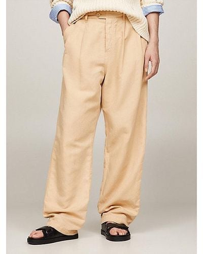 Tommy Hilfiger Relaxed Straight Fit Chinos - Natur