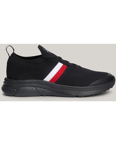 Tommy Hilfiger Th Modern Essential Cleat Runner Trainers - Black