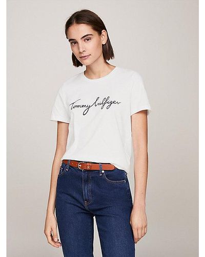 Polos DE für | Bis Tommy T-Shirt Hilfiger zu – Online-Schlussverkauf und Lyst Damen Rabatt | 60%