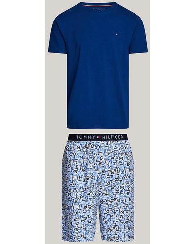 Tommy Hilfiger Pyjama T-shirt et short TH Original - Bleu