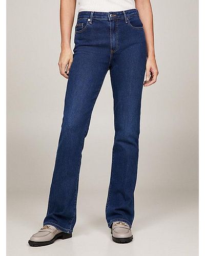 Tommy Hilfiger High Rise Bootcut Jeans - Blauw