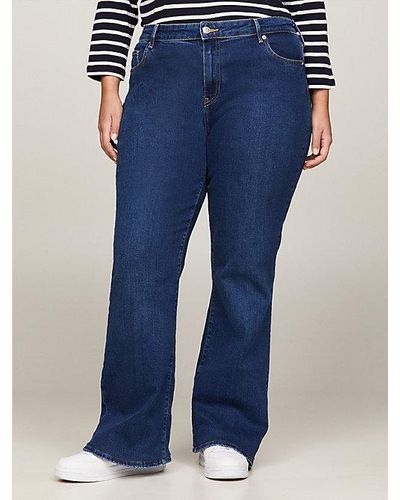 Tommy Hilfiger Curve High Rise Bootcut Jeans - Blauw