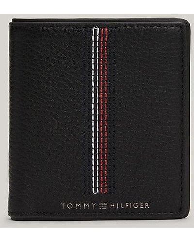 Tommy Hilfiger Casual Leather Trifold-Brieftasche - Schwarz