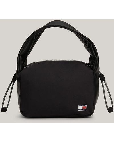 Tommy Hilfiger Adjustable Shoulder Strap Crossover Bag - Black