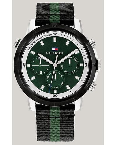 Tommy Hilfiger Reloj deportivo con correa textil - Verde