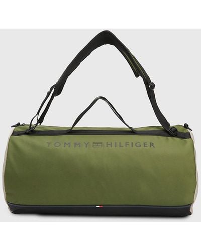 Tommy Hilfiger Urban Essential Logo Barrel Bag - Green