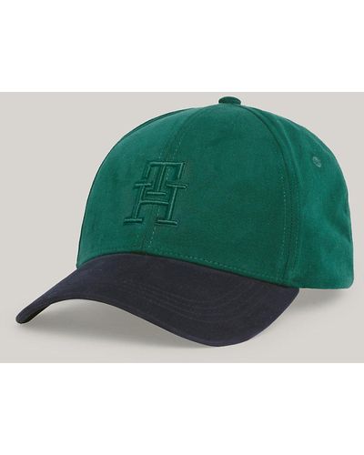 Tommy Hilfiger Casquette en coton brossé TH Monogram - Vert