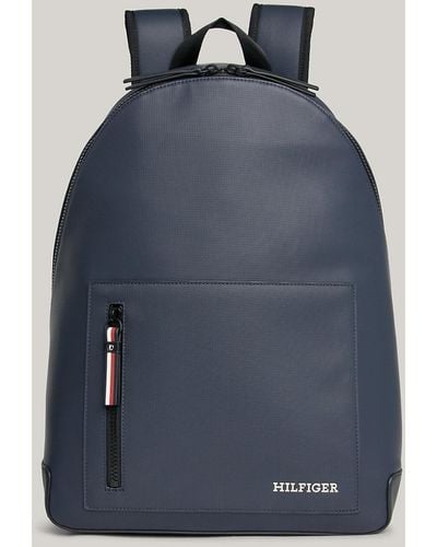 Tommy Hilfiger Pique Textured Laptop Backpack - Blue