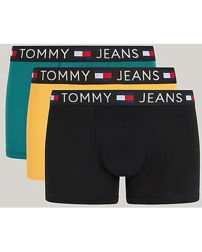 Tommy Hilfiger Essential Set Van 3 Boxershorts Met Logoband - Blauw