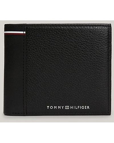 Tommy Hilfiger Bifold-Brieftasche aus Leder - Schwarz