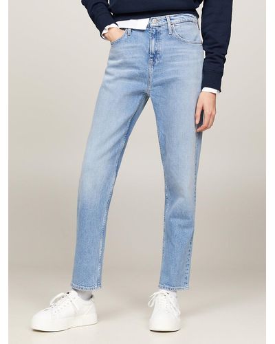 Tommy Hilfiger Izzie High Rise Slim Ankle Jeans - Blue