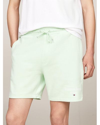 Tommy Hilfiger Logo Graphic Relaxed Fit Sweat Shorts - Green