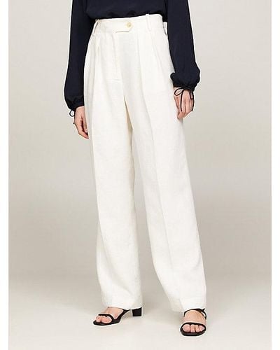 Tommy Hilfiger Elevated Relaxed Straight Broek - Wit