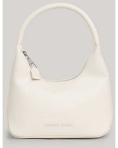 Tommy Hilfiger Essential kleine Schultertasche mit Logo - Natur