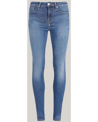 Tommy Hilfiger Curve Harlem High Rise Ultra Skinny Jeans - Blue