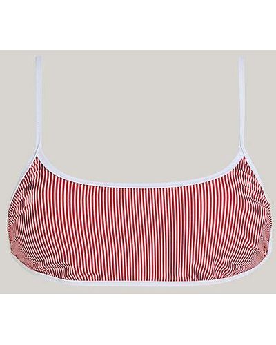 Tommy Hilfiger Essential Bralette-bikinitop Met Print - Roze
