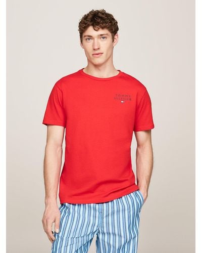 Tommy Hilfiger T-shirt d'intérieur TH Original à logo - Rouge