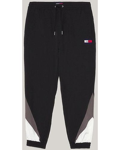 Tommy Hilfiger Joggers con diseño color block - Blanco