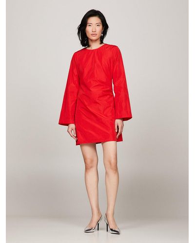 Tommy Hilfiger X Festive Taffeta Mini Dress - Red