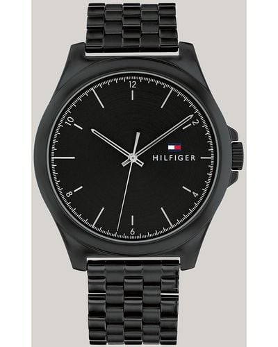 Tommy Hilfiger Black Ionic-plated Stainless Steel Bracelet Watch