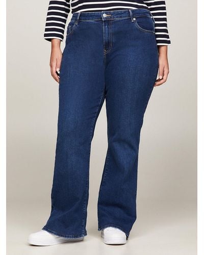 Tommy Hilfiger Curve High Rise Bootcut Jeans - Blue