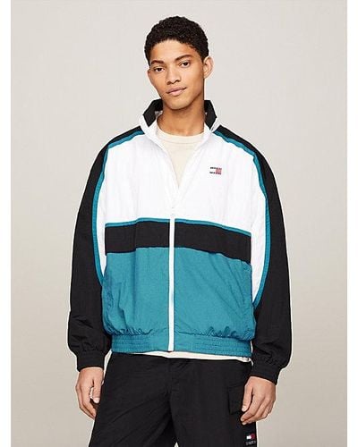 Tommy Hilfiger Varsity Colour-blocked Windbreaker - Blauw