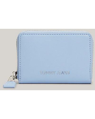 Tommy Hilfiger Essential kleine Reißverschluss-Brieftasche - Blau