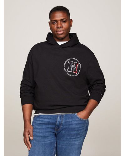Tommy Hilfiger Plus Roundel Logo Terry Hoody - Blue