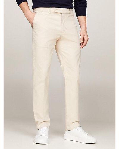 Tommy Hilfiger Denton Smart Casual Straight Fit Chinos - Natur