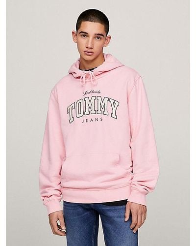 Tommy Hilfiger Varsity Terry-Hoodie mit Logo - Pink