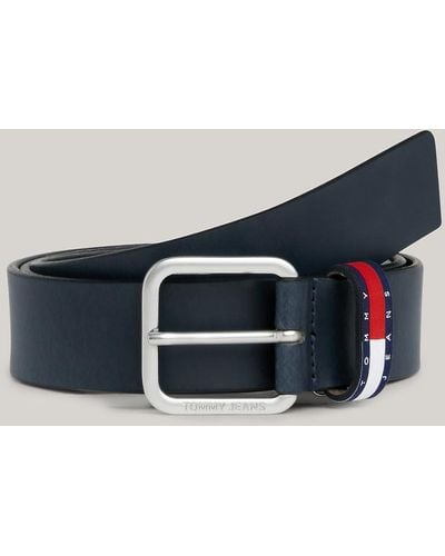 Tommy Hilfiger Ryan Essential Leather Belt - Blue