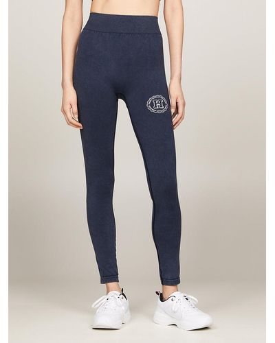 Tommy Hilfiger Sport Varsity Full Length Seamless Leggings - Blue