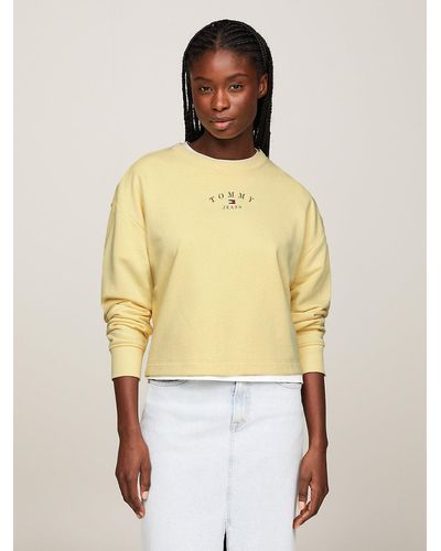 Tommy Hilfiger Essential Crew Neck Relaxed Sweatshirt - Yellow