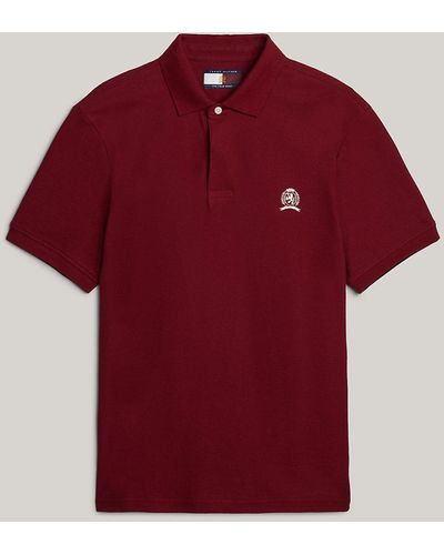 Tommy Hilfiger Crest Classic Embroidery Regular Fit Polo - Red