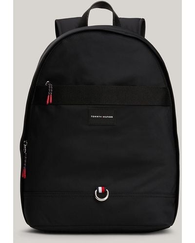 Tommy Hilfiger Logo Laptop Backpack - Black
