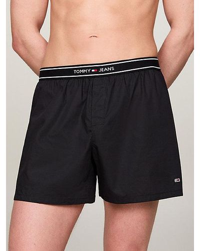 Tommy Hilfiger Shorts estilo bóxer Dual Gender de punto - Negro