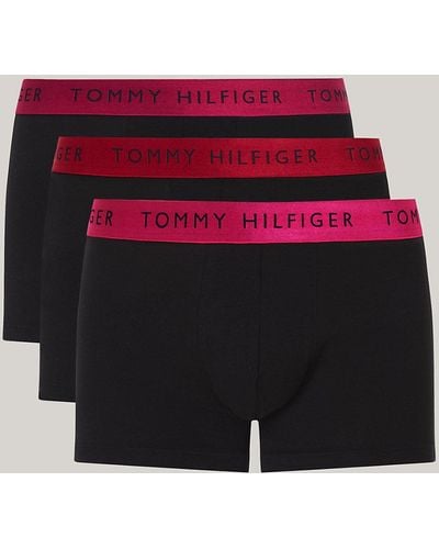 Tommy Hilfiger 3-pack Metallic Waistband Trunks Gift Set - Multicolour