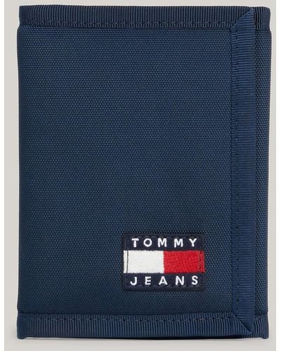 Tommy Hilfiger Portefeuille Essential à trois volets - Bleu