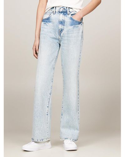 Tommy Hilfiger High Rise Bootcut Jeans - Blue