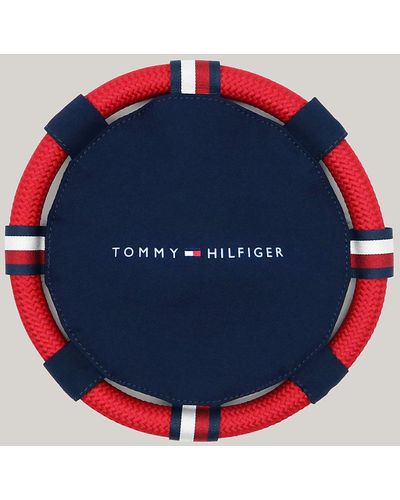 Tommy Hilfiger Dog Squeaky Rope Frisbee - Blue