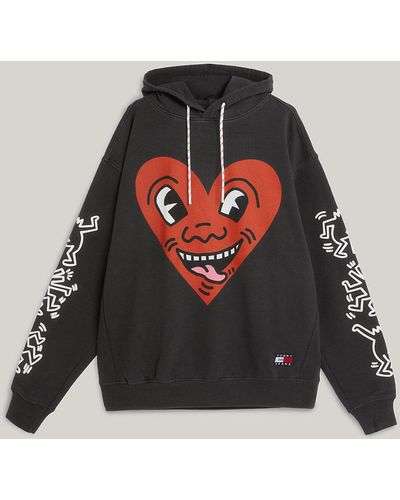 Tommy Hilfiger Tommy X Keith Haring Dual Gender Relaxed Fit Hoody - Black